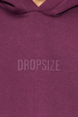 HEAVY OVERSIZE CENTER HD HOODIE GRAPE WINE