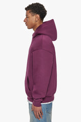 HEAVY OVERSIZE CENTER HD HOODIE GRAPE WINE