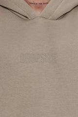 HEAVY OVERSIZE CENTER HD HOODIE SIMPLY TAUPE