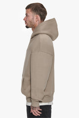 HEAVY OVERSIZE CENTER HD HOODIE SIMPLY TAUPE