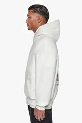 HEAVY OVERSIZE RATTLE SNAKE HOODIE CREAM WHITE
