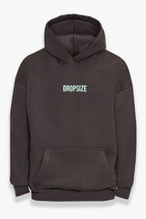 HEAVY OVERZIZE V2 QUATRO HOODIE WASHED BLACK