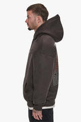 HEAVY OVERZIZE V2 QUATRO HOODIE WASHED BLACK