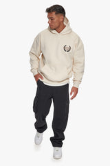 HEAVY OVERSIZE DROPSIZE STUDIOS HOODIE COCONUT MILK