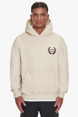 HEAVY OVERSIZE DROPSIZE STUDIOS HOODIE COCONUT MILK