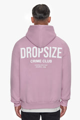 HEAVY OVERSIZE CRIME CLUB HOODIE LILAC