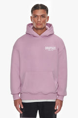 HEAVY OVERSIZE CRIME CLUB HOODIE LILAC