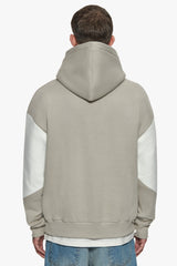 HEAVY OVERSIZE SPLIT COLOUR V2 HOODIE STONE