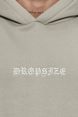 HEAVY OVERSIZE SPLIT COLOUR V2 HOODIE STONE