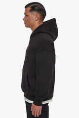 HEAVY OVERSIZE TRIPLE LOGO HOODIE BLACK