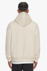 HEAVY OVERSIZE TRIPLE LOGO HOODIE COCONUT MILK