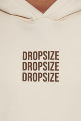 HEAVY OVERSIZE TRIPLE LOGO HOODIE COCONUT MILK
