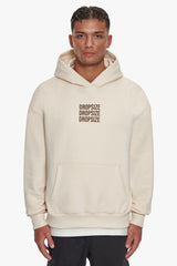 HEAVY OVERSIZE TRIPLE LOGO HOODIE COCONUT MILK