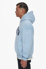 HEAVY OVERSIZE FROTTEE HOODIE BABY BLUE