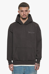 HEAVY OVERSIZE CARESS DOVES V2 HOODIE WASHED BLACK