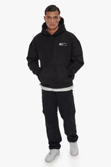 HEAVY OVERSIZE CRIME EDITION HOODIE  BLACK