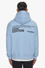 HEAVY OVERSIZE CRIME EDITION HOODIE BABY BLUE