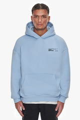 HEAVY OVERSIZE CRIME EDITION HOODIE BABY BLUE