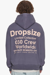 HEAVY OVERSIZE MEMBERS ONLY HOODIE BLUE GRANITE