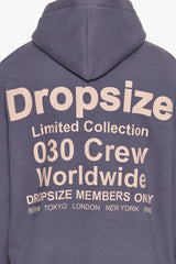 HEAVY OVERSIZE MEMBERS ONLY HOODIE BLUE GRANITE