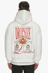 HEAVY OVERSIZE BIG LOGO HOODIE CREAM WHITE