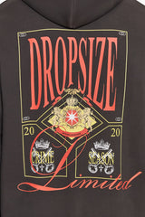 HEAVY OVERSIZE BIG LOGO HOODIE WASHED BLACK