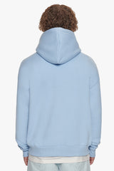 HEAVY OVERSIZE MIDDLE EMBO HOODIE BABY BLUE