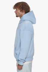 HEAVY OVERSIZE MIDDLE EMBO HOODIE BABY BLUE