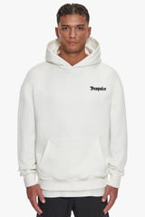 HEAVY OVERSIZE PATIENCE HOODIE WASHED WHITE