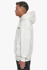 HEAVY OVERSIZE PATIENCE HOODIE WASHED WHITE