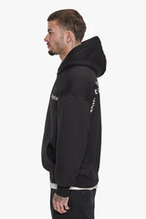 HEAVY OVERSIZE FEAR DEATH HOODIE BLACK
