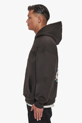 HEAVY OVERSIZE 3D LOST IN HEAVEN HOODIE WASHED BLACK