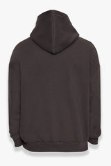 SUPER HEAVY OVERSIZE  V2 MIDDLE EMBO HOODIE WASHED BLACK / WHITE