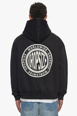 HEAVY OVERSIZE WORLDWIDE HOODIE BLACK