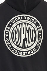 HEAVY OVERSIZE WORLDWIDE HOODIE BLACK
