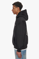 HEAVY OVERSIZE WORLDWIDE HOODIE BLACK