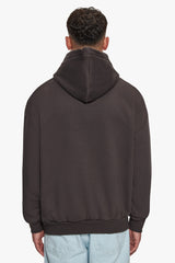 HEAVY OVERSIZE RHINESTONE HOODIE WASHED BLACK