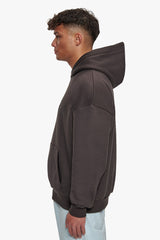 HEAVY OVERSIZE RHINESTONE HOODIE WASHED BLACK