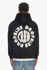 HEAVY OVERSIZE CLOUD CREW HOODIE BLACK