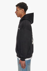 HEAVY OVERSIZE CLOUD CREW HOODIE BLACK
