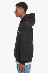 HEAVY OVERSIZE PRAY LOVE HUSTLE HOODIE BLACK