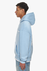 HEAVY OVERSIZE PRAY LOVE HUSTLE HOODIE BABY BLUE