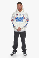 HEAVY OVERSIZE RACING HOODIE CREAM