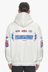 HEAVY OVERSIZE RACING HOODIE CREAM