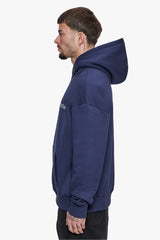 HEAVY OVERSIZE EMBO HOODIE BLACK IRIS
