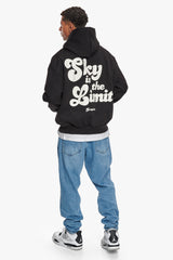 HEAVY OVERSIZE SKY IS THE LIMIT HOODIE BLACK
