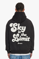 HEAVY OVERSIZE SKY IS THE LIMIT HOODIE BLACK