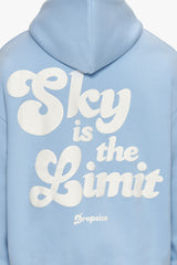 HEAVY OVERSIZE SKY IS THE LIMIT HOODIE BABY BLUE