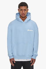 HEAVY OVERSIZE SKY IS THE LIMIT HOODIE BABY BLUE