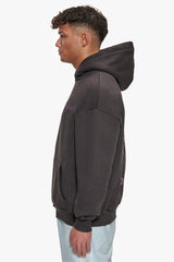 HEAVY OVERSIZE SKY IS THE LIMIT HOODIE WASHED BLACK
